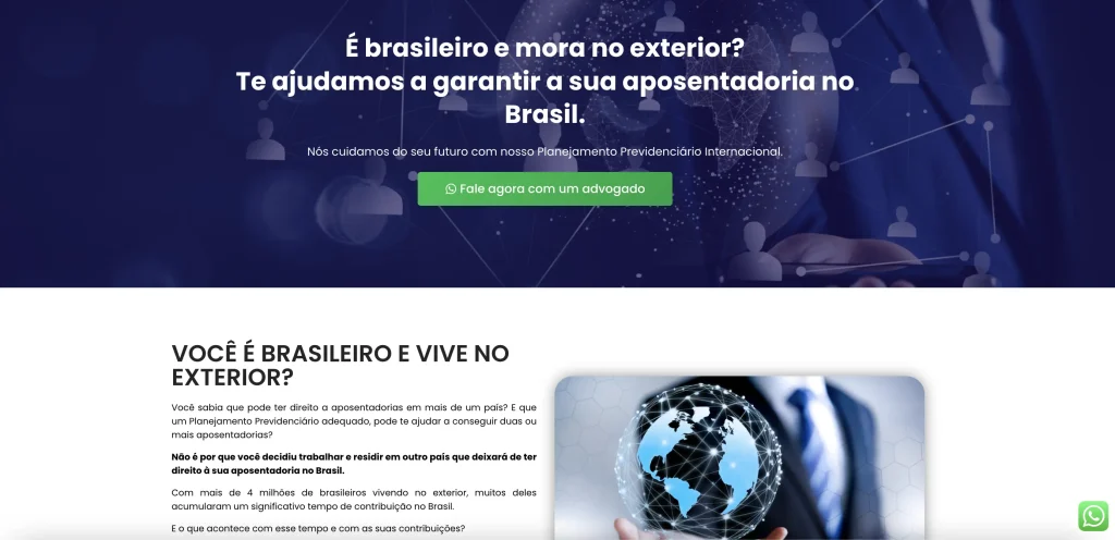 Landing page advogado previdenciário