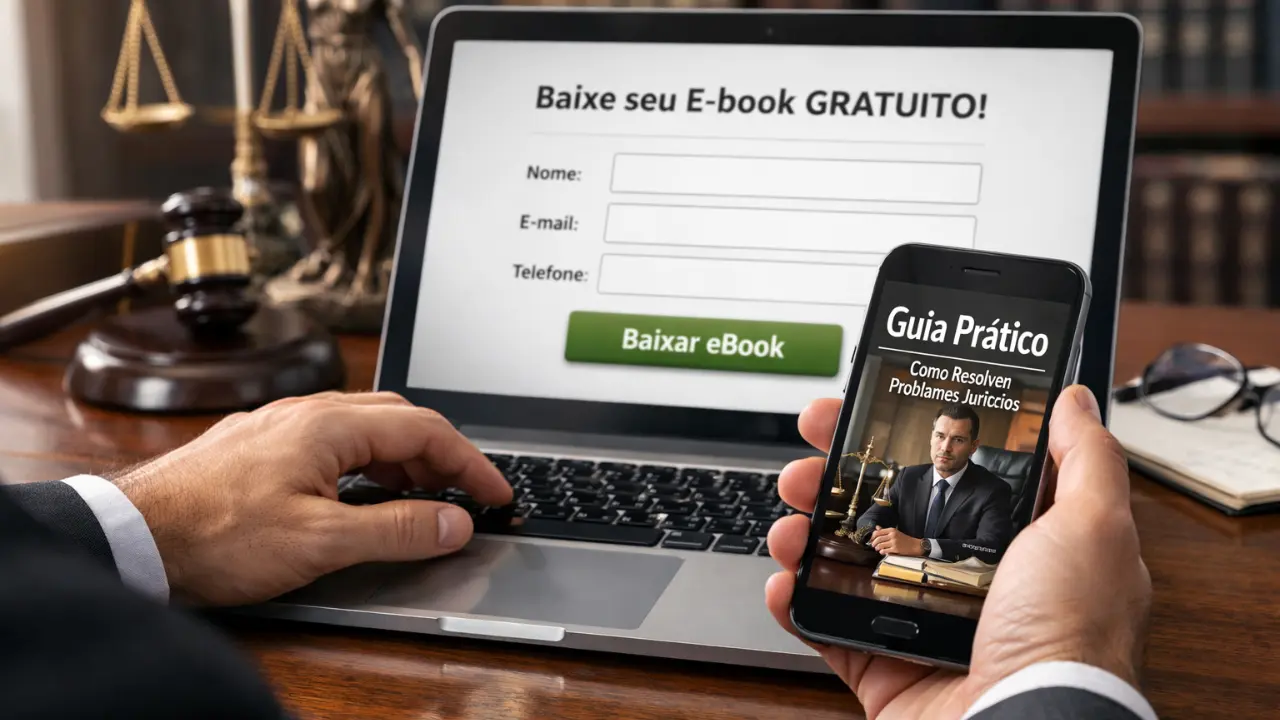 Gerar lead na Advocacia com ebook em 2026