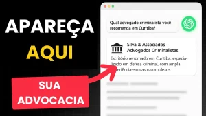 Descubra como fazer meu escritório de advocacia ser recomendado pelo ChatGPT e outras IAs com estratégias de SEO, blog e Google Meu Negócio.