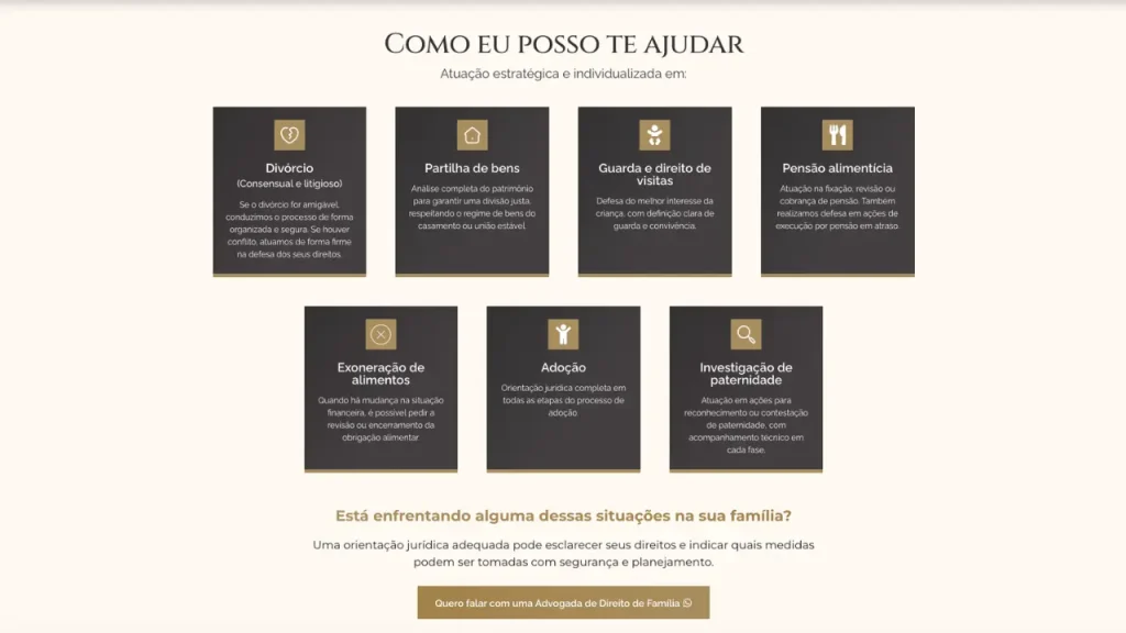 Exemplos de Landing Page Para Advogado 2026, Landing Page Advogado de Família