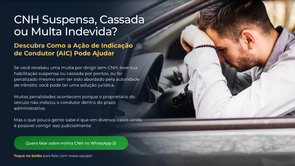 Exemplos de Landing Page Para Advogado 2026, Landing Page Advogado de CNH Suspensa ou Cassada