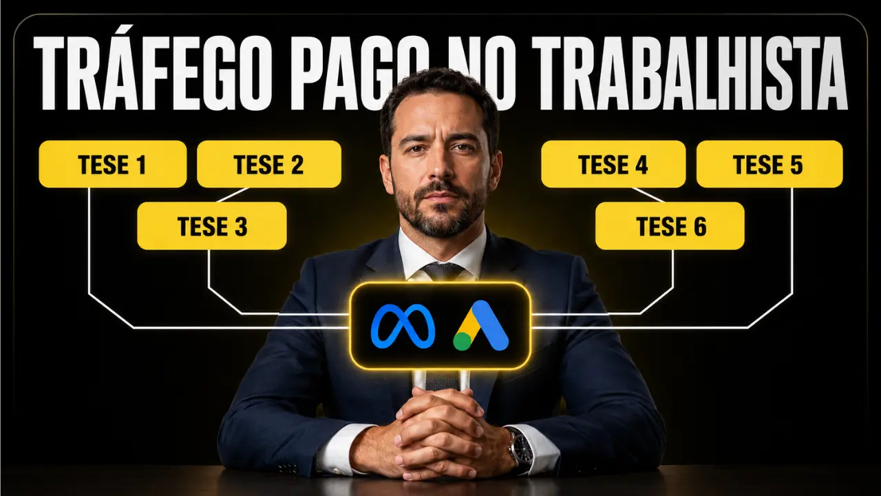 Veja as 6 teses trabalhistas em alta no tráfego pago e aprenda como captar clientes na advocacia trabalhista com Google Ads e Meta Ads em 2026.